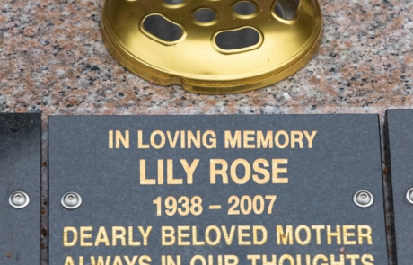 Granite Vase Block Plaque