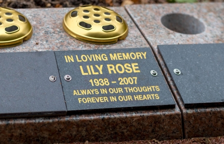 Granite Vase Block Plaque