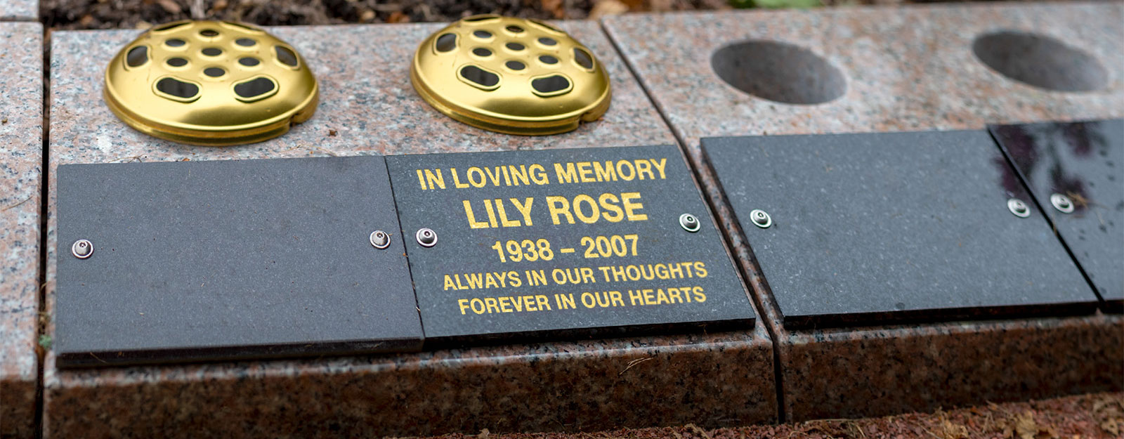 Granite Vase Block Plaque